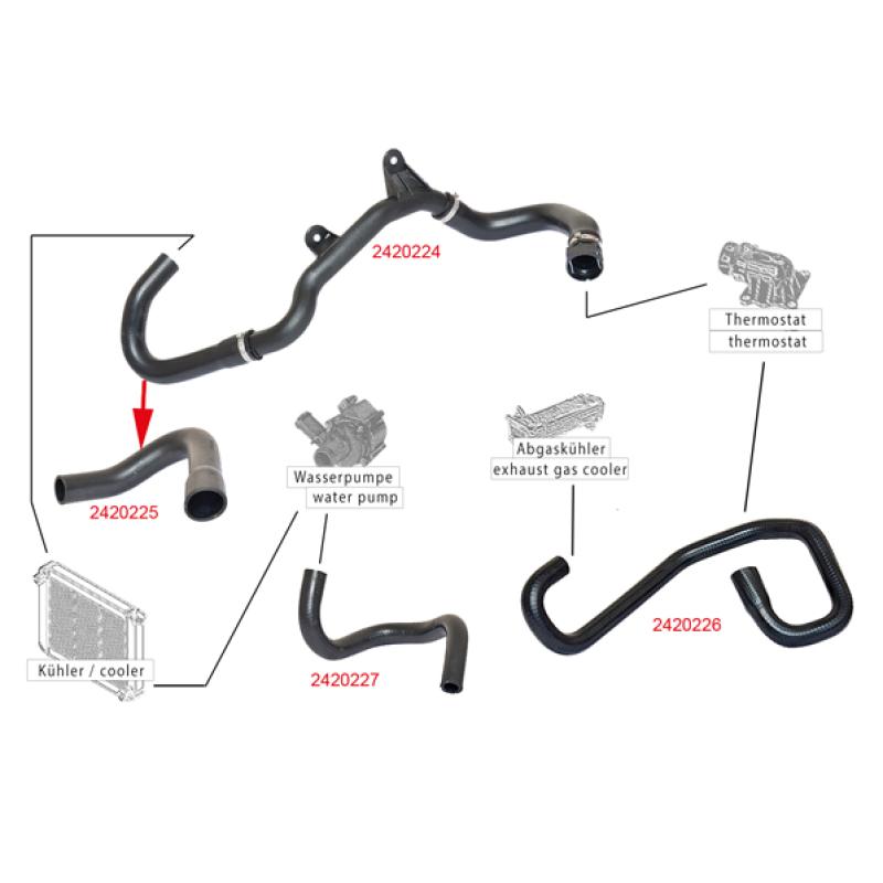 Durite de radiateur METZGER 2420227 - Visuel 2