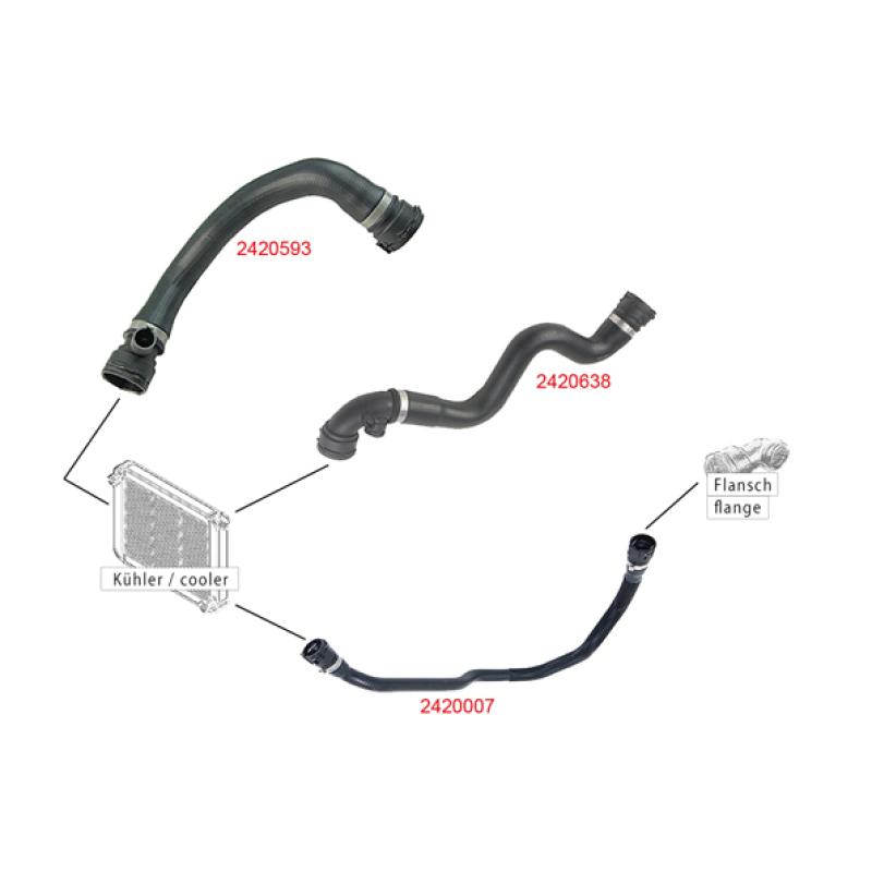 Durite de radiateur METZGER 2420638 - Visuel 2