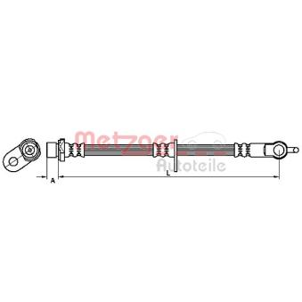 Flexible de frein METZGER OEM 90947W2002