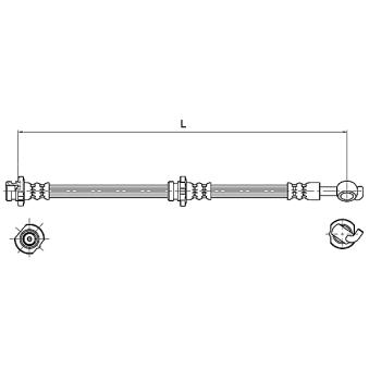 Flexible de frein METZGER OEM 462108H51B