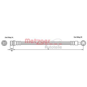 Flexible de frein METZGER OEM 96534545