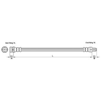 Flexible de frein METZGER OEM 1148270 Flexible de frein METZGER OEM 1148270