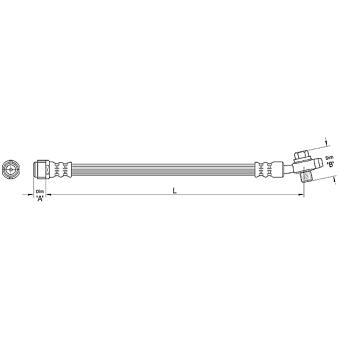 Flexible de frein METZGER OEM 7L6611776A