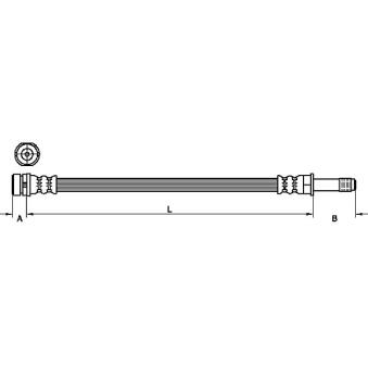 Flexible de frein METZGER OEM 1361292