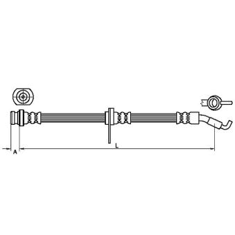 Flexible de frein METZGER 4110468 pour SUZUKI SWIFT 1.6 - 136cv