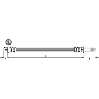 Flexible de frein METZGER OEM A6394281035 Flexible de frein METZGER OEM A6394281035
