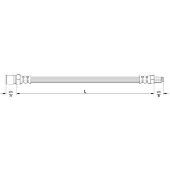 Flexible de frein METZGER OEM 1669574980