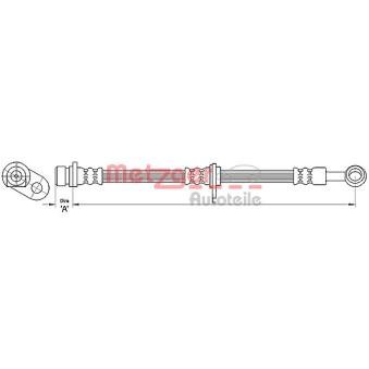 Flexible de frein METZGER OEM 01465SDAA01