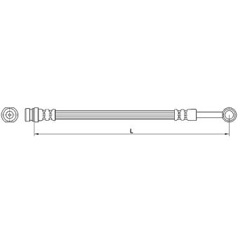 Flexible de frein METZGER 4110564 pour HYUNDAI TERRACAN 2.5 TD - 101cv