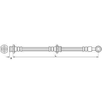 Flexible de frein avant gauche METZGER [4110669]
