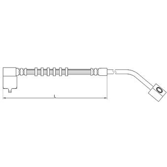 Flexible de frein avant droit METZGER OEM 4860068AC