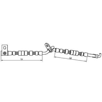 Flexible de frein METZGER 4110706 pour VOLKSWAGEN GOLF 2.0 - 141cv