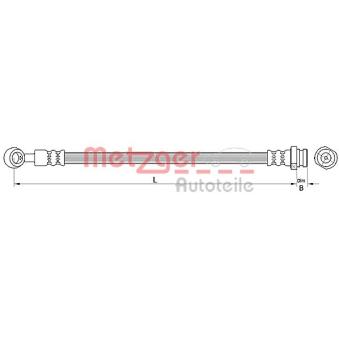 Flexible de frein METZGER OEM 587371H300