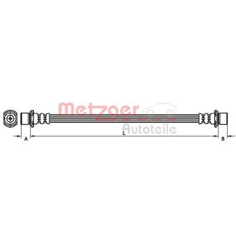 Flexible de frein METZGER OEM 90947W2010