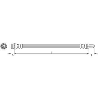 Flexible de frein METZGER 4110796 pour VOLVO S60 2.0 Polestar AWD - 367cv