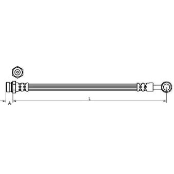 Flexible de frein METZGER OEM 587373E000