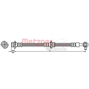 Flexible de frein METZGER OEM 46210JG01B