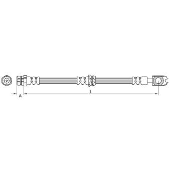 Flexible de frein METZGER OEM 6R0611701B