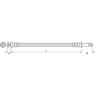 Flexible de frein METZGER OEM 8K0611775G