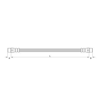 Flexible de frein METZGER 4110899 pour FIAT DUCATO G 55 AMG - 476cv