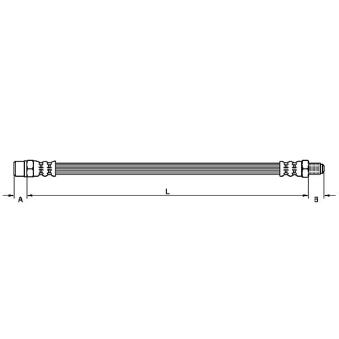 Flexible de frein METZGER OEM 34326853746