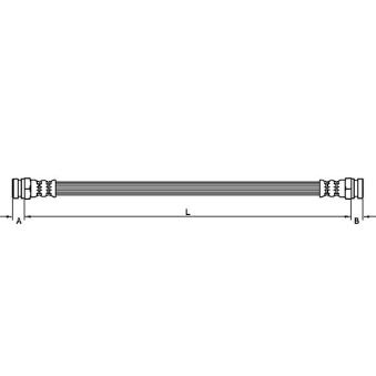 Flexible de frein METZGER OEM 5873705000 Flexible de frein METZGER OEM 5873705000