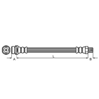 Flexible de frein METZGER OEM 1438901