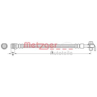 Flexible de frein METZGER OEM 1752123