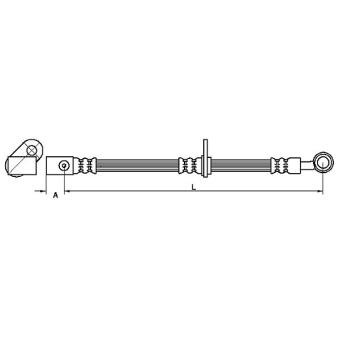 Flexible de frein METZGER OEM 01465smge00