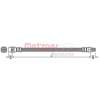 Flexible de frein METZGER OEM 34306799424 Flexible de frein METZGER OEM 34306799424