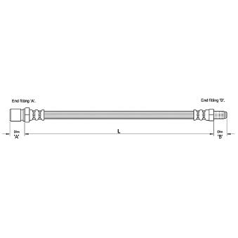 Flexible de frein METZGER OEM 4806C2 Flexible de frein METZGER OEM 4806C2