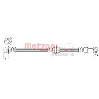 Flexible de frein METZGER OEM 462111HJ0B