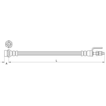 Flexible de frein METZGER 4111334 pour CADILLAC ESCALADE 2.0 TDCi - 105cv