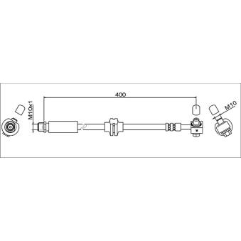Flexible de frein avant droit METZGER OEM 562494