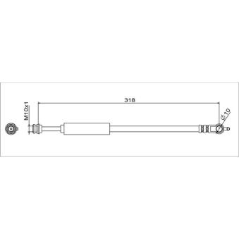 Flexible de frein METZGER 4111629