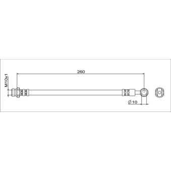Flexible de frein METZGER [4111743]