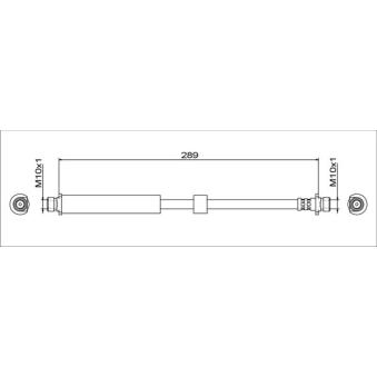 Flexible de frein METZGER 4111764 pour LAND ROVER DISCOVERY 2.7 TD 4x4 - 190cv