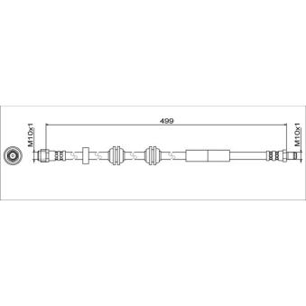 Flexible de frein METZGER 4111776 pour MERCEDES-BENZ CLASSE E AMG E 43 4-matic - 401cv