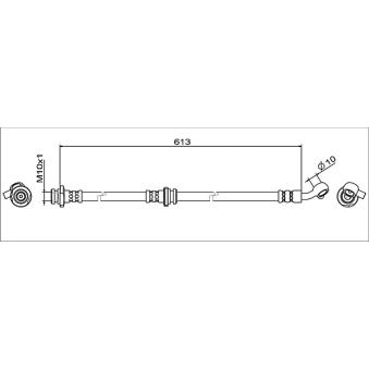 Flexible de frein avant droit METZGER OEM 462104CE0A