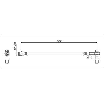 Flexible de frein METZGER OEM 8w0611775e