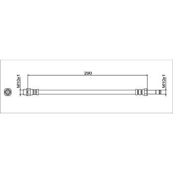 Flexible de frein METZGER 4112057 pour BMW X5 Range Extender - 170cv