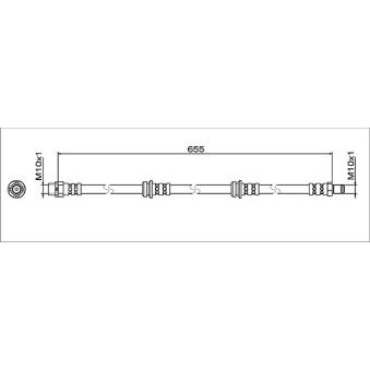 Flexible de frein METZGER 4112064 pour BMW Z4 sDrive 30 i - 258cv