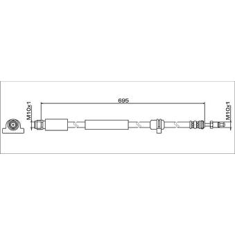 Flexible de frein METZGER OEM 34306787512