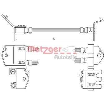 Flexible de frein METZGER OEM 4041436