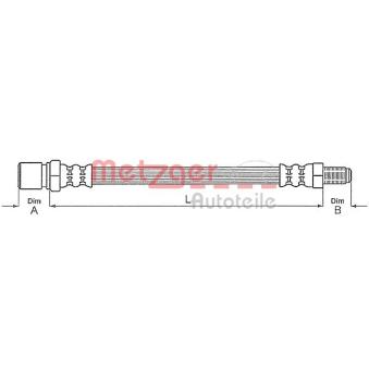 Flexible de frein METZGER OEM 71736927 Flexible de frein METZGER OEM 71736927