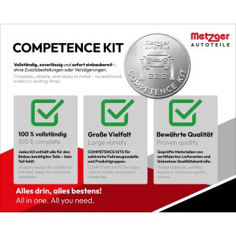 Kit de réparation, corps de l'essieu arrière METZGER OEM 8200597258