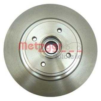 Jeu de 2 disques de frein arrière METZGER OEM 7701208230