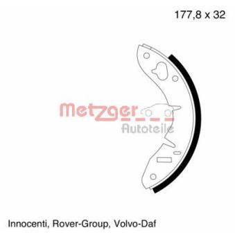 Jeu de mâchoires de frein METZGER OEM GBS101