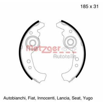 Jeu de mâchoires de frein METZGER OEM 5890763 Jeu de mâchoires de frein METZGER OEM 5890763