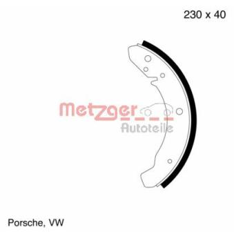 Jeu de mâchoires de frein METZGER OEM 113698537